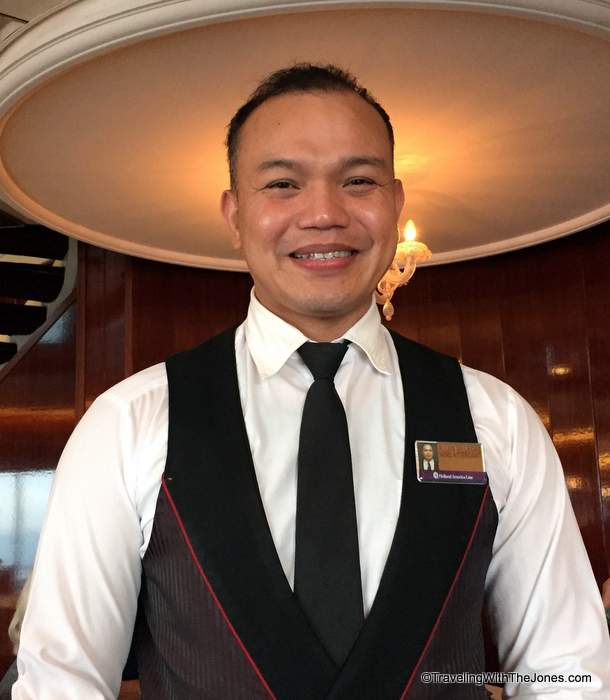 wine attendant, Holland America, Prinsendam