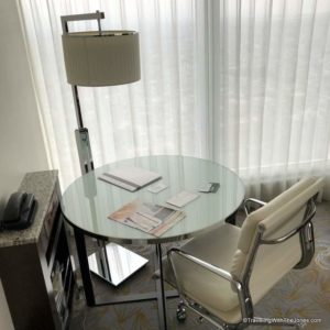 work table, room #4723, Marriott Osaka Miyako hotel