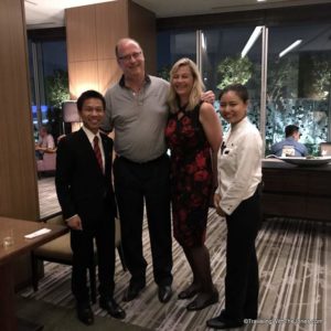 Club Lounge staff with the Jones, Marriott Osaka Miyaka hotel, Japan