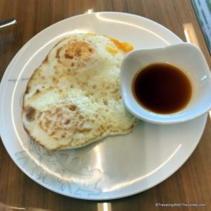 Club Lounge eggs with soy sauce, Marriott Osaka Miyaka hotel, Japan