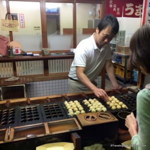 Takoyaki shop, Osaka, Japan