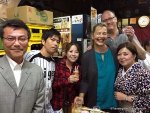 fun with locals at one of the oldest Izakaya in Osaka, Japan