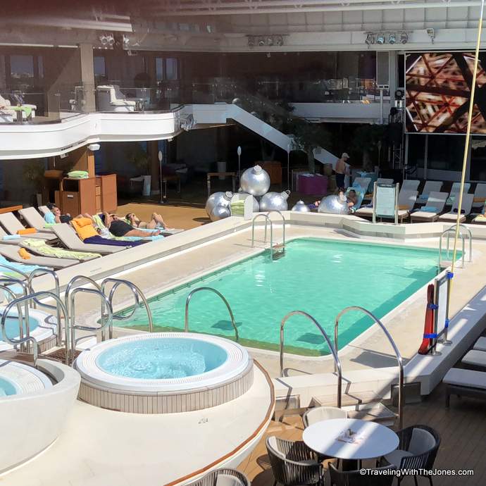 lido pool, Koningsdam cruise ship, Holland America Line