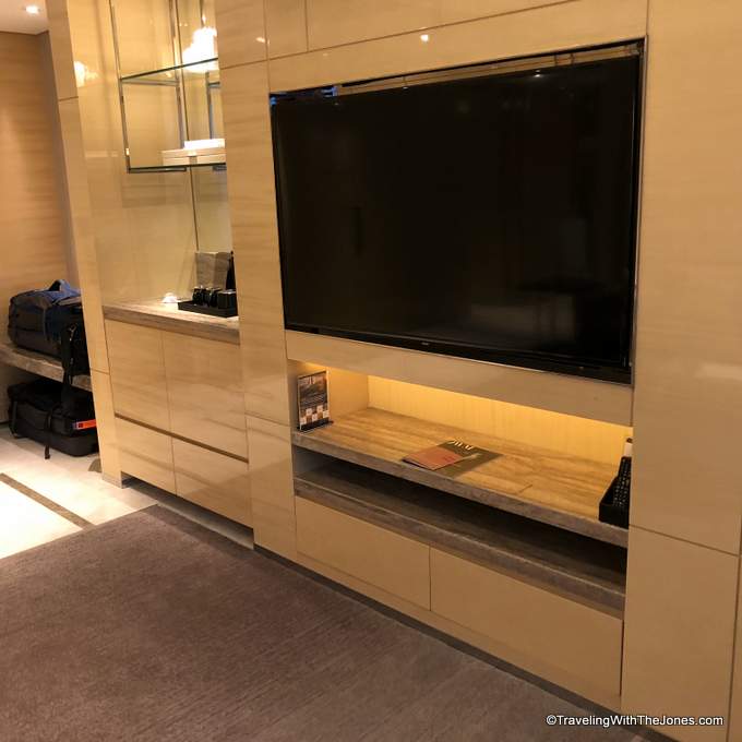 television in suite 1512, JW Marriott Hotel Chengdu, China