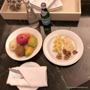 welcome gift, suite 1512, JW Marriott Hotel Chengdu, China