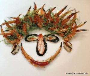 Food Faces plates for Rudi’s Sel de Mer, ms Veendam, Holland America
