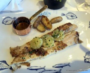 Dover Sole Meunière, Rudi’s Sel de Mer, ms Veendam, Holland America