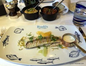 fish of the day - Rudi’s Sel de Mer pop-up restaurant, Holland America
