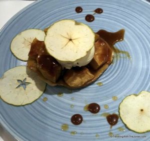Apple Tarte Tatin - Rudi’s Sel de Mer pop-up restaurant, Holland America