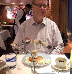 truffle "tree" - Rudi’s Sel de Mer pop-up restaurant, Holland America