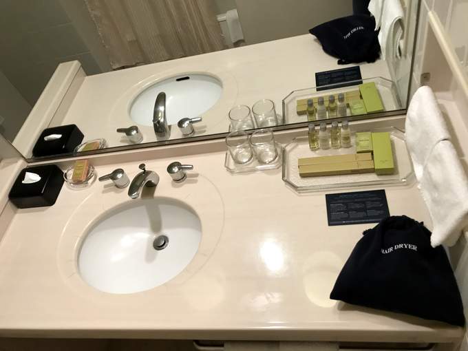 bathroom sink, Room 1143, Hilton Narita Airport Hotel, Japan