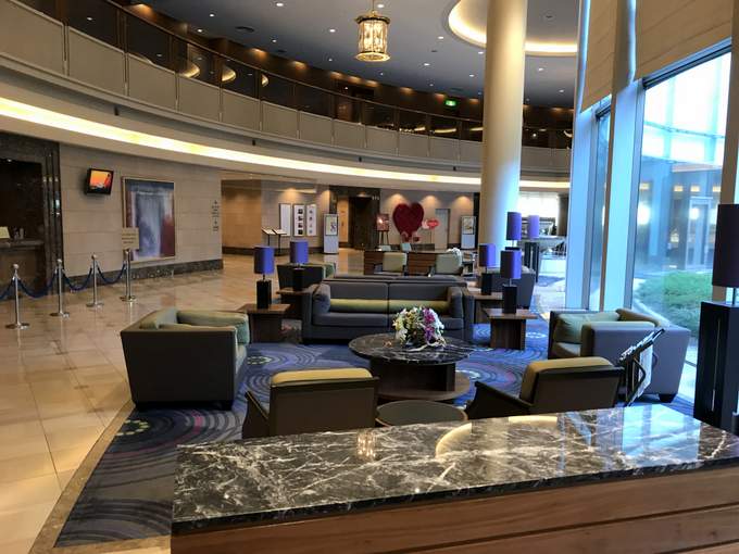 lobby seating, Hilton Narita Airport Hotel, Japan