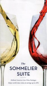 Holland America wine package list