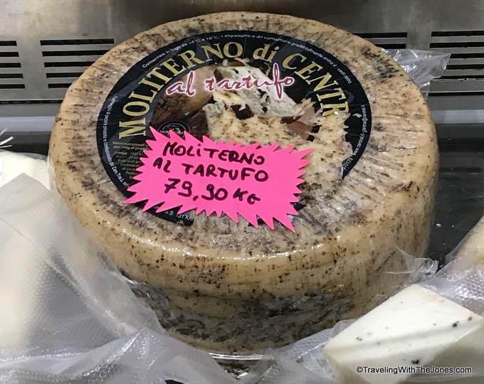 moliterno al tartufo cheese, Roman Food Tour