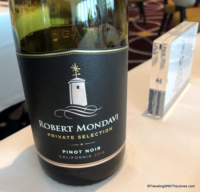 a look at new Holland America wine list