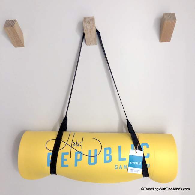 yoga mat - Hotel Republic San Diego, California
