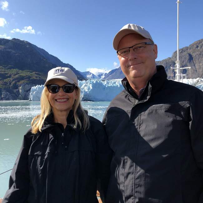 Traveling Jones in Glacier Bay Alaska on Eurodam