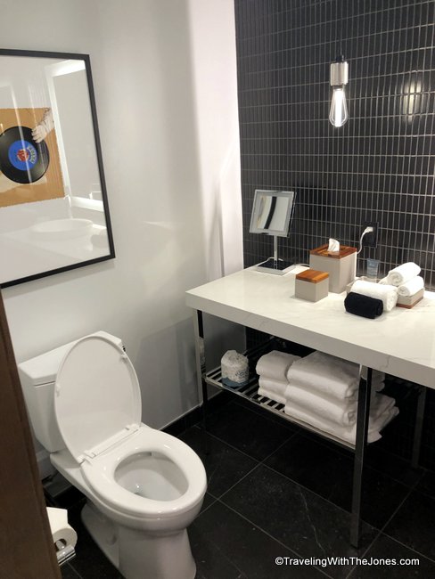 bathroom 1, room632, Sound Hotel, Seattle